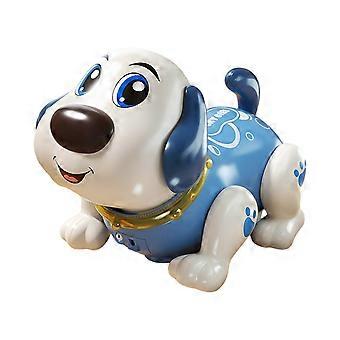 Dog Shape Singing Walking Toy Electric Dog Learning Lift Head Walking Toy for Boy Girls with Battery-powered Sound  Red