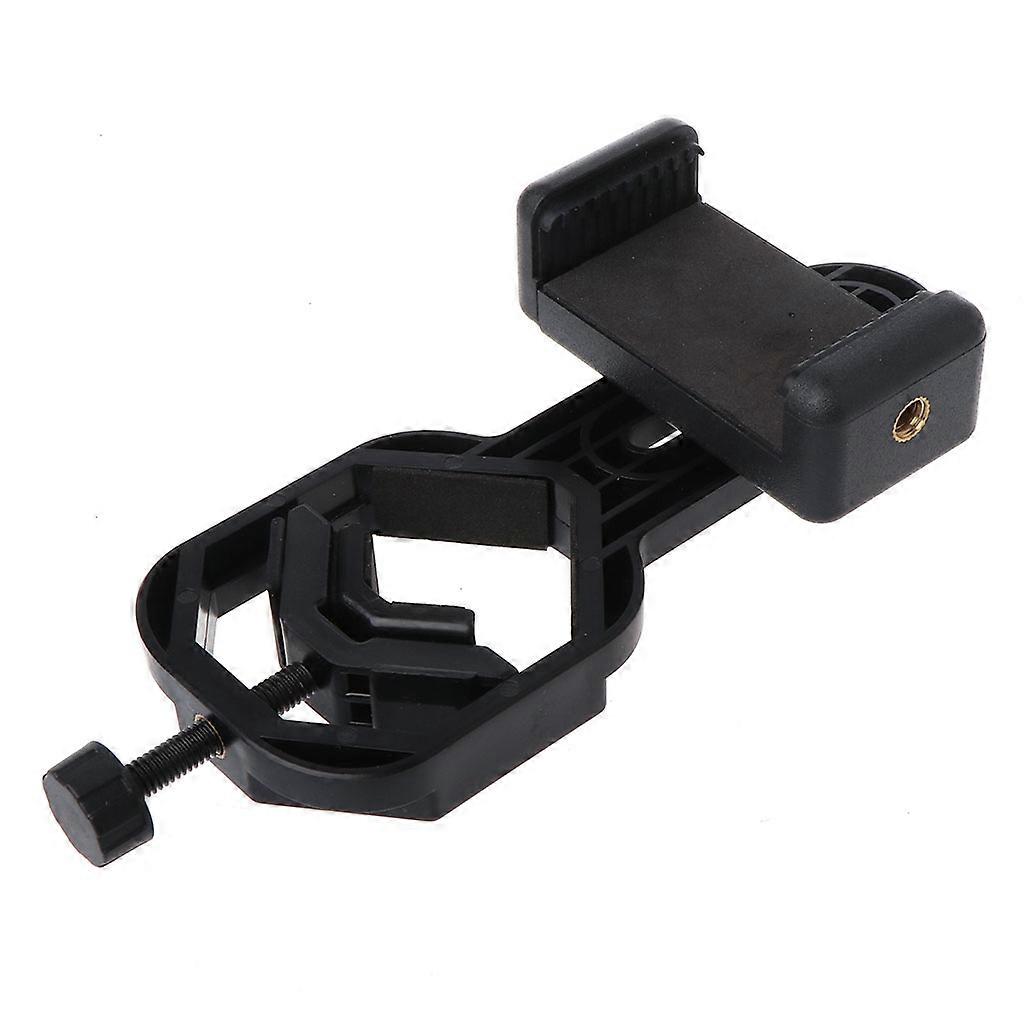 Universal Cell Phone Adapter Mount 360°Rotatable Cell Phone Mount for Scope work for w/ Binoculars Spotting Scope Telesc  Black