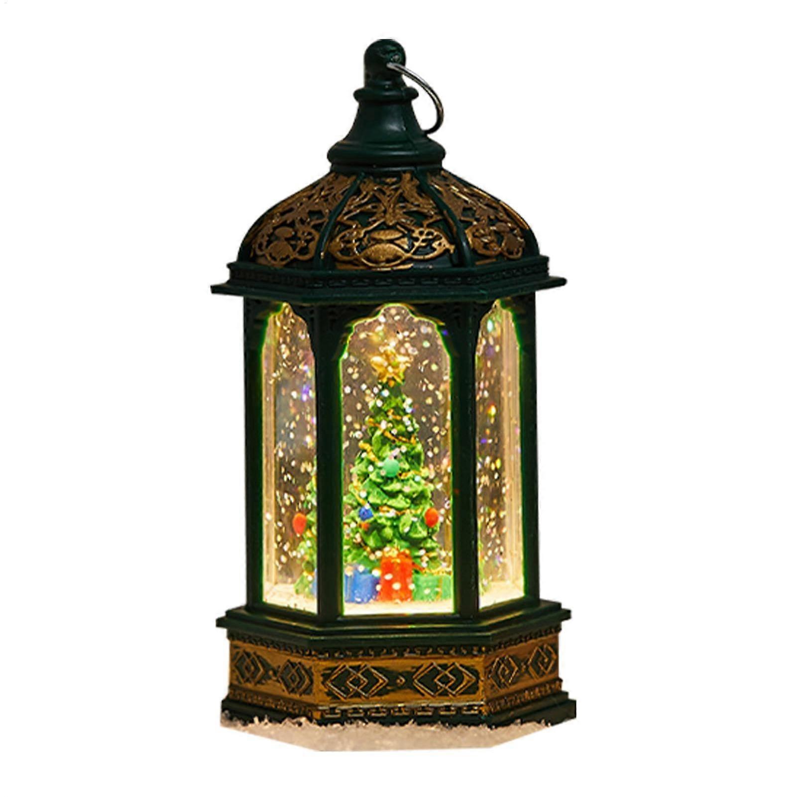 Christmas tree table decoration fireplace for hexagonal wind lantern