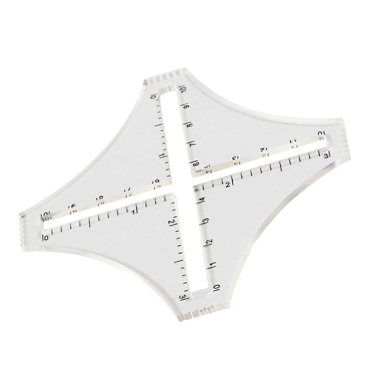 Multifunctional Quilting Sewing Ruler Acrylic Sealing Ruler Calculator Knitting Ruler Scale Lines