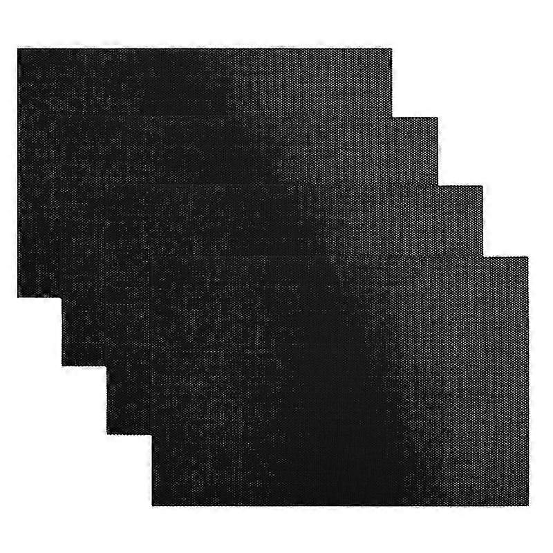 4pcs Waterproof Anti-Scratch Place Mats Set, Rectangular Table Mats for Kitchen Cup Dining Protection