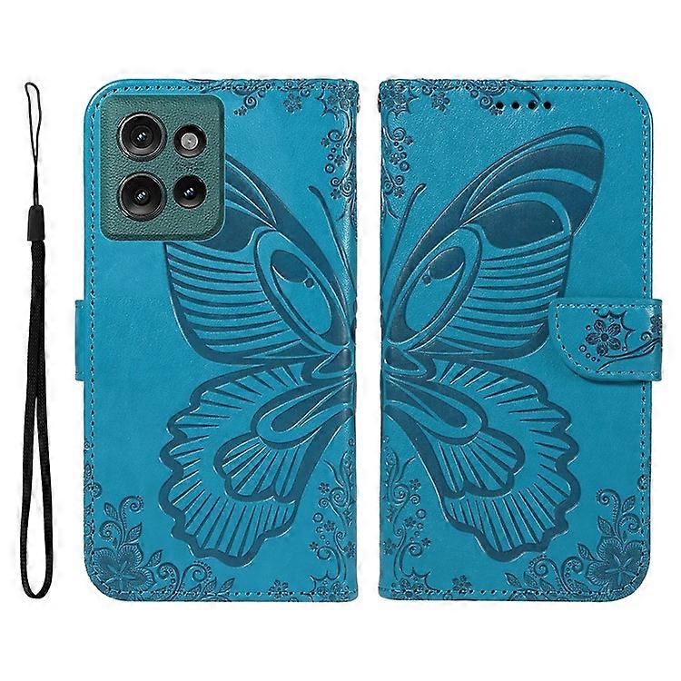Compatible For Motorola Edge 50 5G Case Butterfly Pattern Leather Wallet Flip Phone Cover