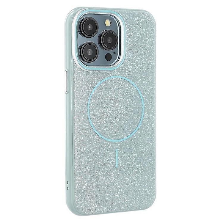 Compatible For iPhone 15 Pro Max Case Compatible with MagSafe Glitter Design IMD TPU + PC Phone Back Cover