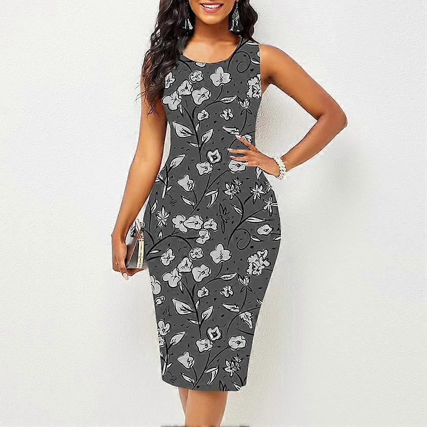 Women's Dress Sling Summer Morning Glory Print Dresses Tight Sleeveless  Slim Fit Sexy Fashion Top Clothing | Fruugo UK