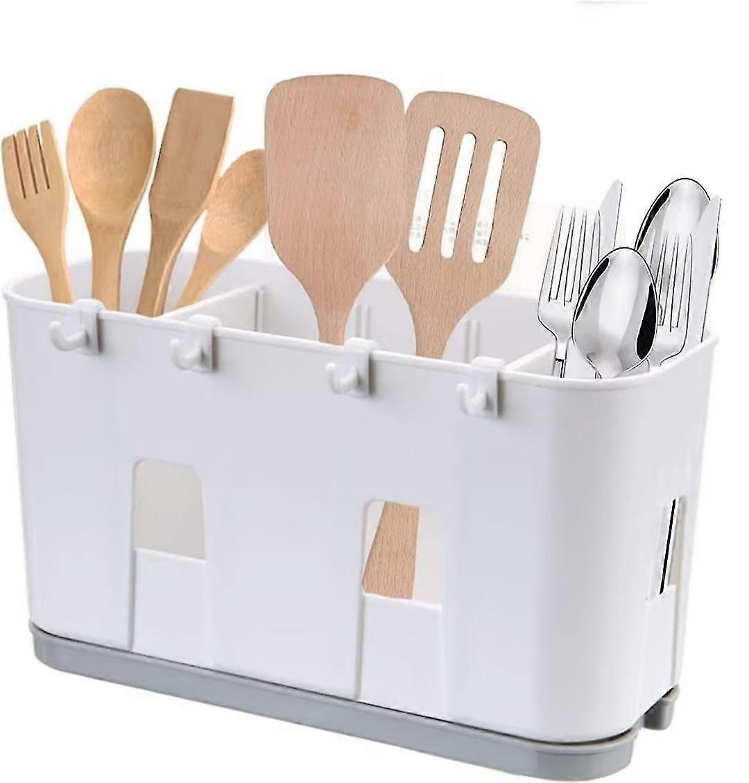 Kitchen Utensil Dish Rack for Knife Fork Spoon Sink Drying Basket Pxcl