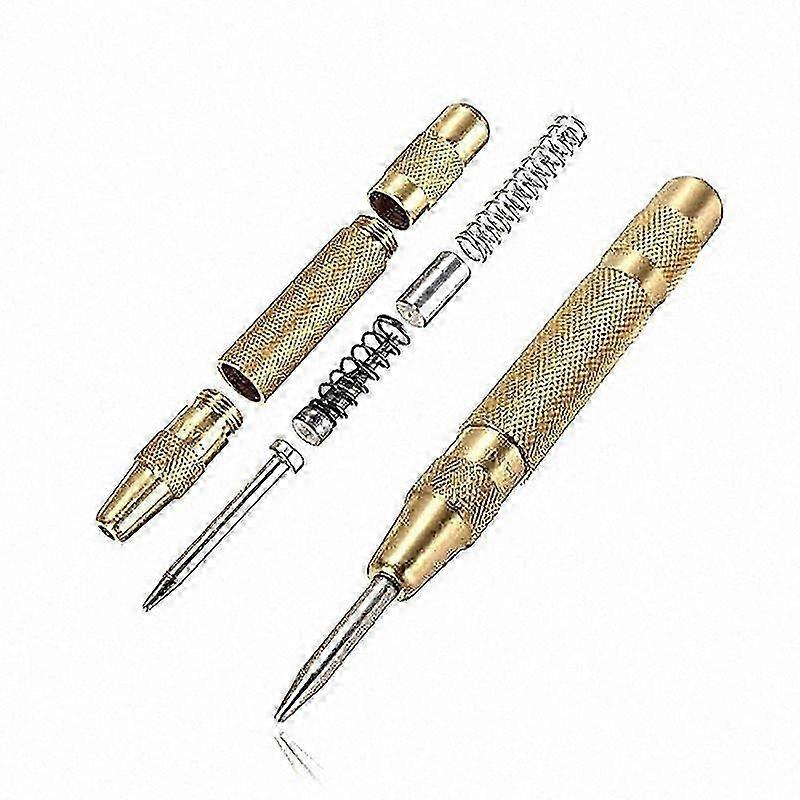 Spring Loaded 127MM Center Punch Tool - Gold 2025