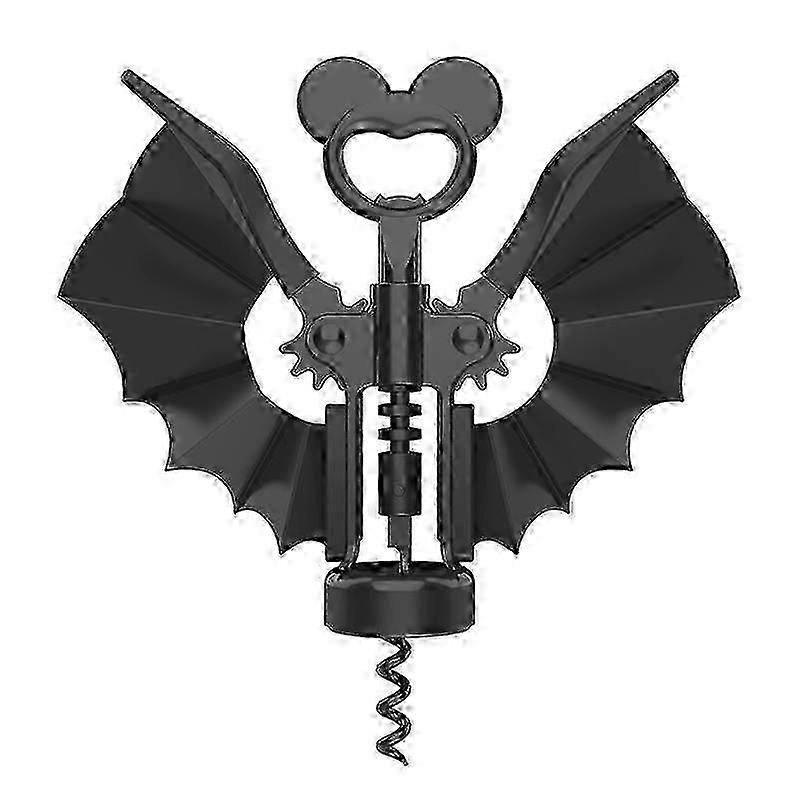 ウィングタイプメタルワインコルク栓抜きボトルオープナー - ブラックソムリエツール