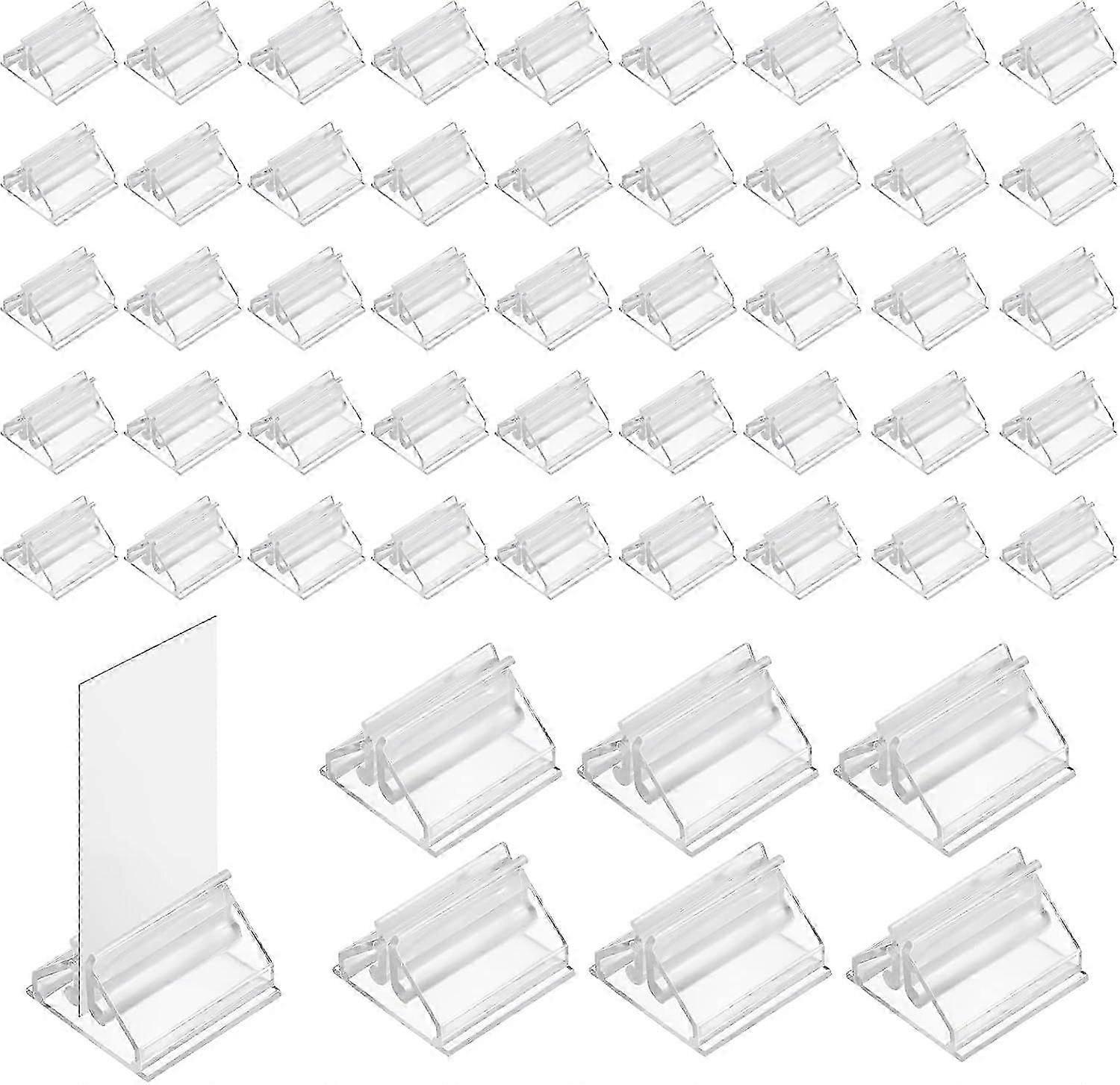48PCS Plastis Card Stands Clear Game Card Stands Display, Game Piece Holders