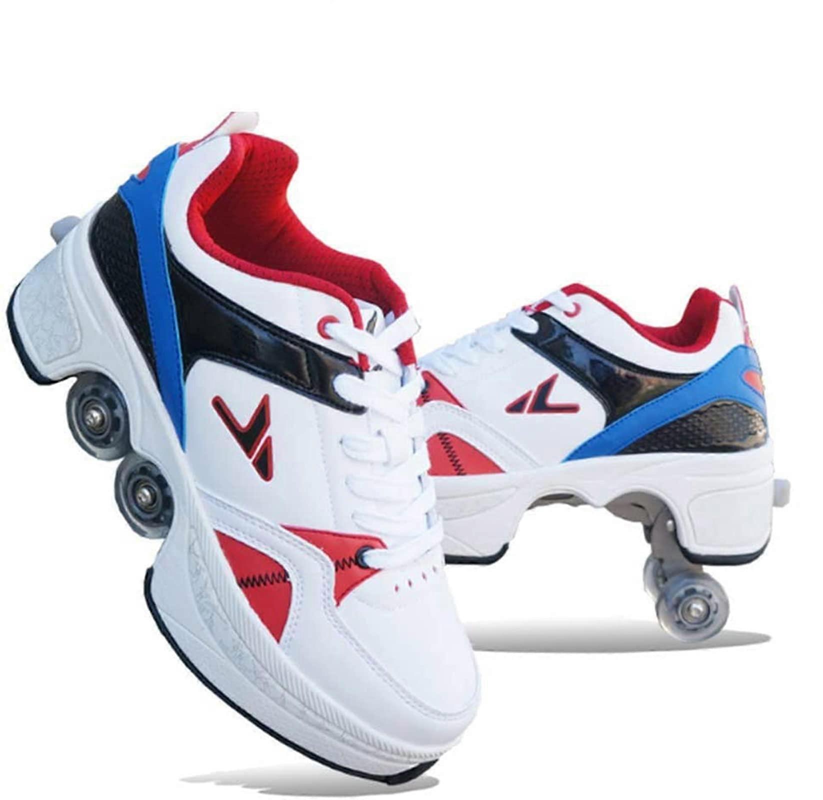 Unisex skates 2in1 multifunctional 4wheel adjustable roller skates Ref: 3108