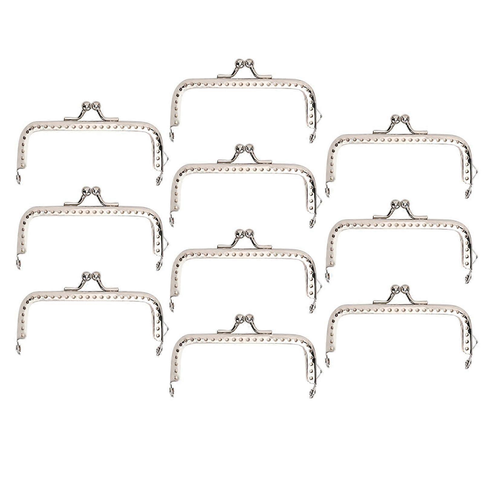 Handbag Frame, Soldered Square Metal Frame, Single Style, Set Of 10, 8.5 cm, For Evening Bags