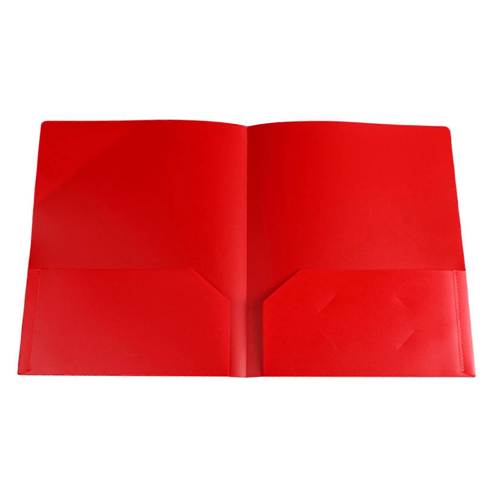 1/6Pcs Letter Size Folders with Two Pockets Holds 100 Sheets Two Pocket Folder 2 Pocket Document Presentation Organizers  Yellow