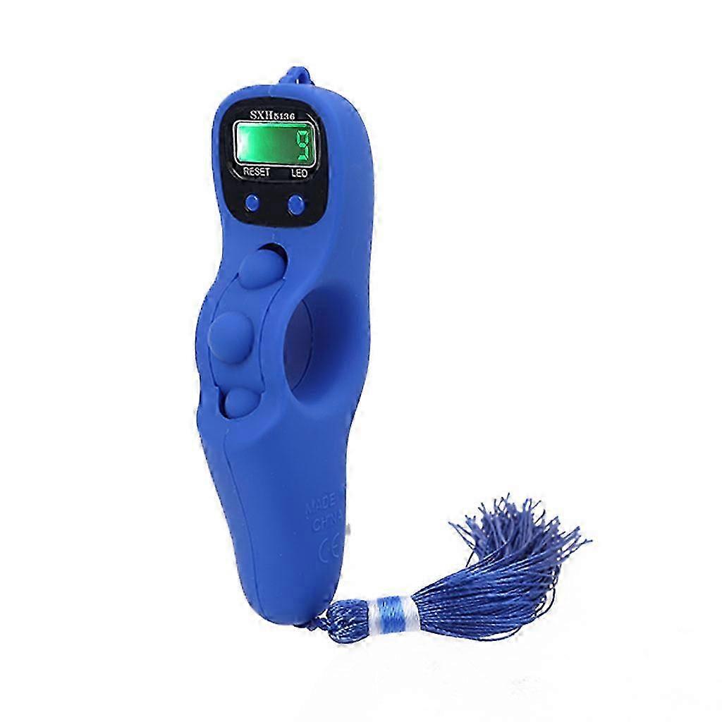 Finger Counter Hand Tally Counter Counting with Ring LED Electronic Handheld Counters Manual for Golf Goods Counting Lap Red