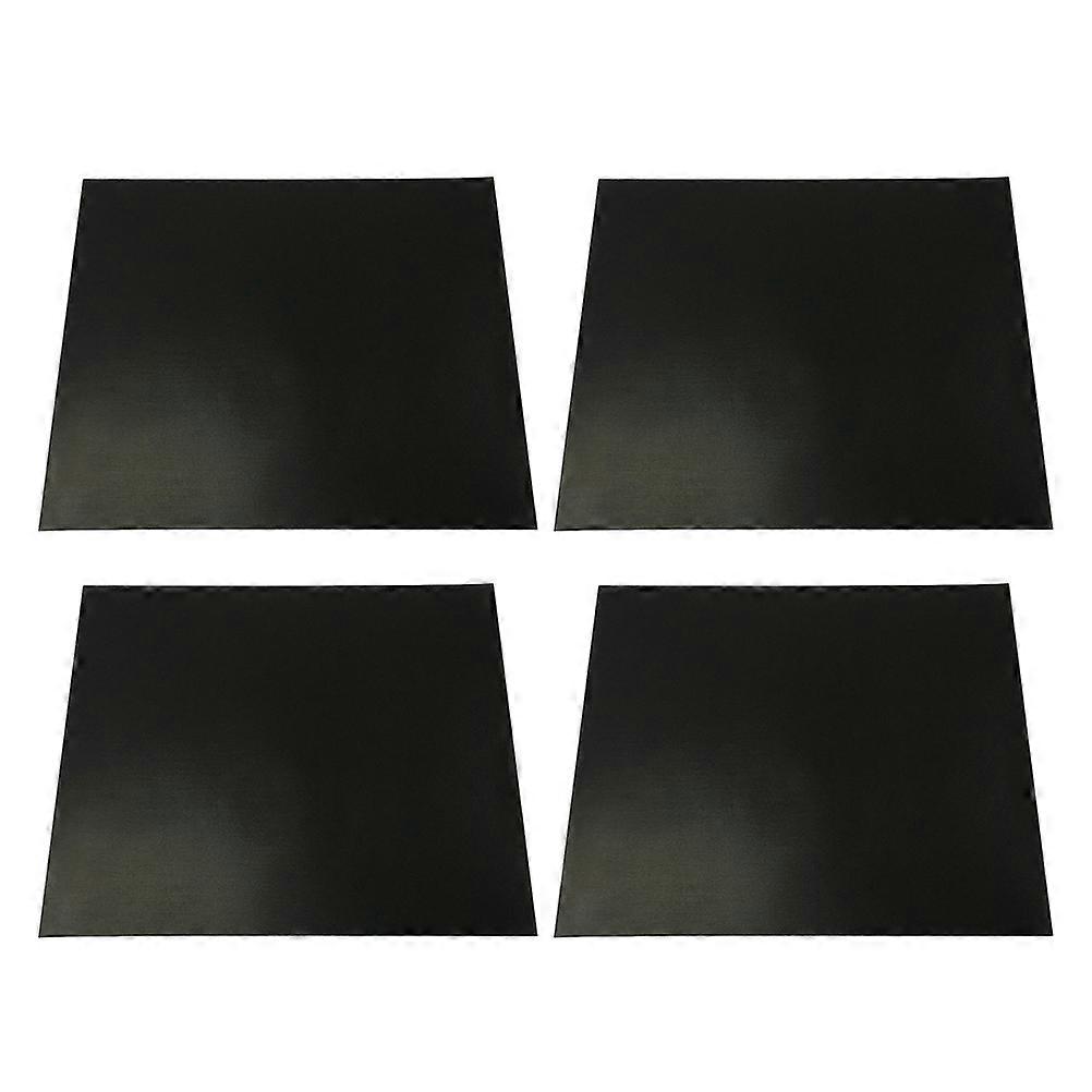 non stick bageplade måtte til udendørs camping 40x33cm sort let rengøring 4stk