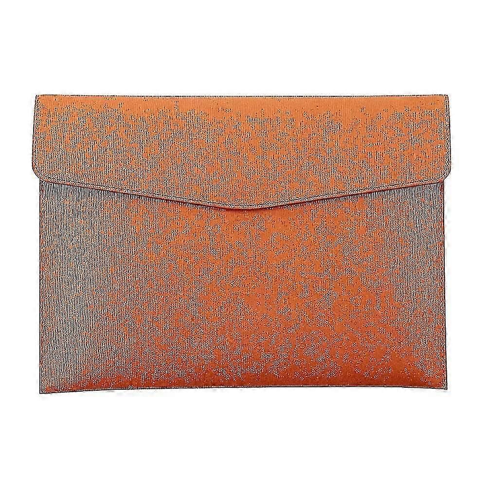 Pu Leather A4 File Folder Document Holder Waterproof Portfolio Envelope Folder Case With Snap Closu