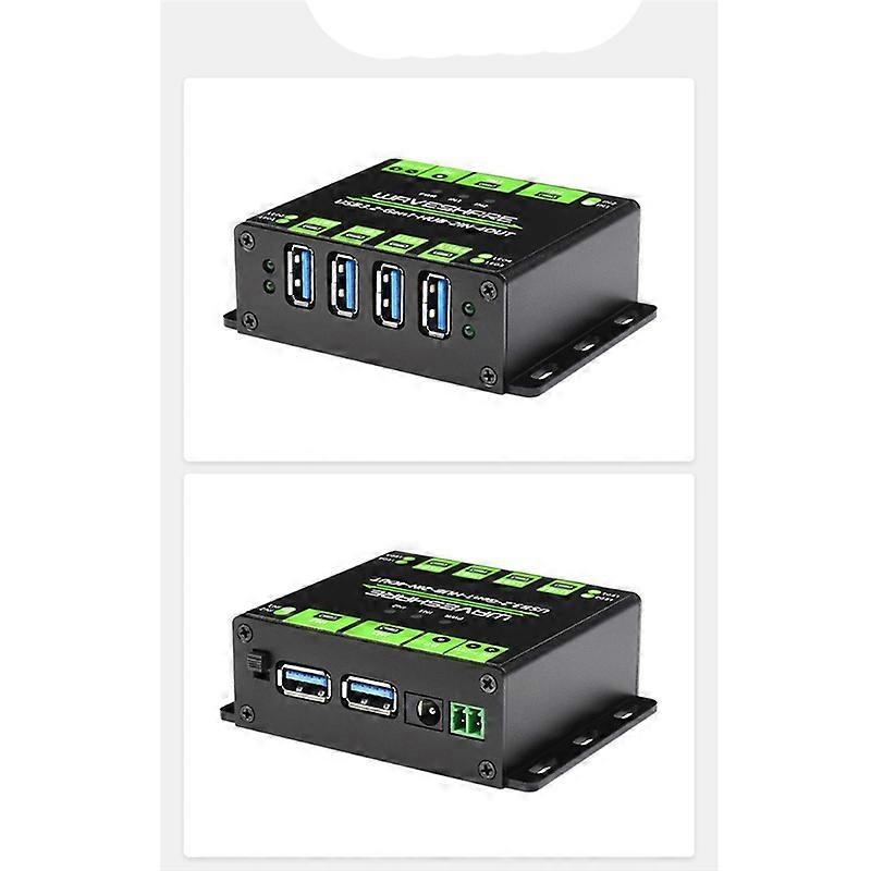  Industrial 4-Way USB3.2 Hub 2IN-4OUT