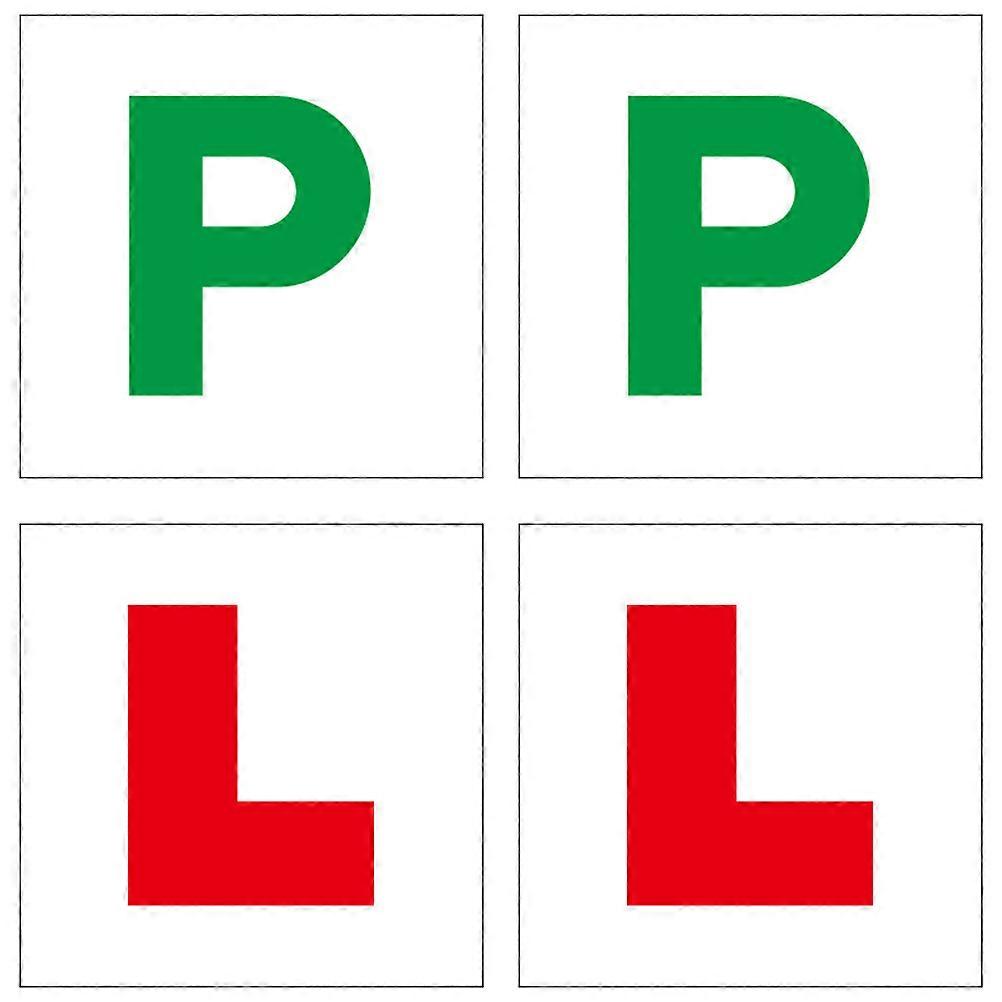 4pcs Car Magnets Magnetic Stickers for Learner Drivers P Signs Durable Easy to Attach Remove Attention Grabbing Vehicle Decoration