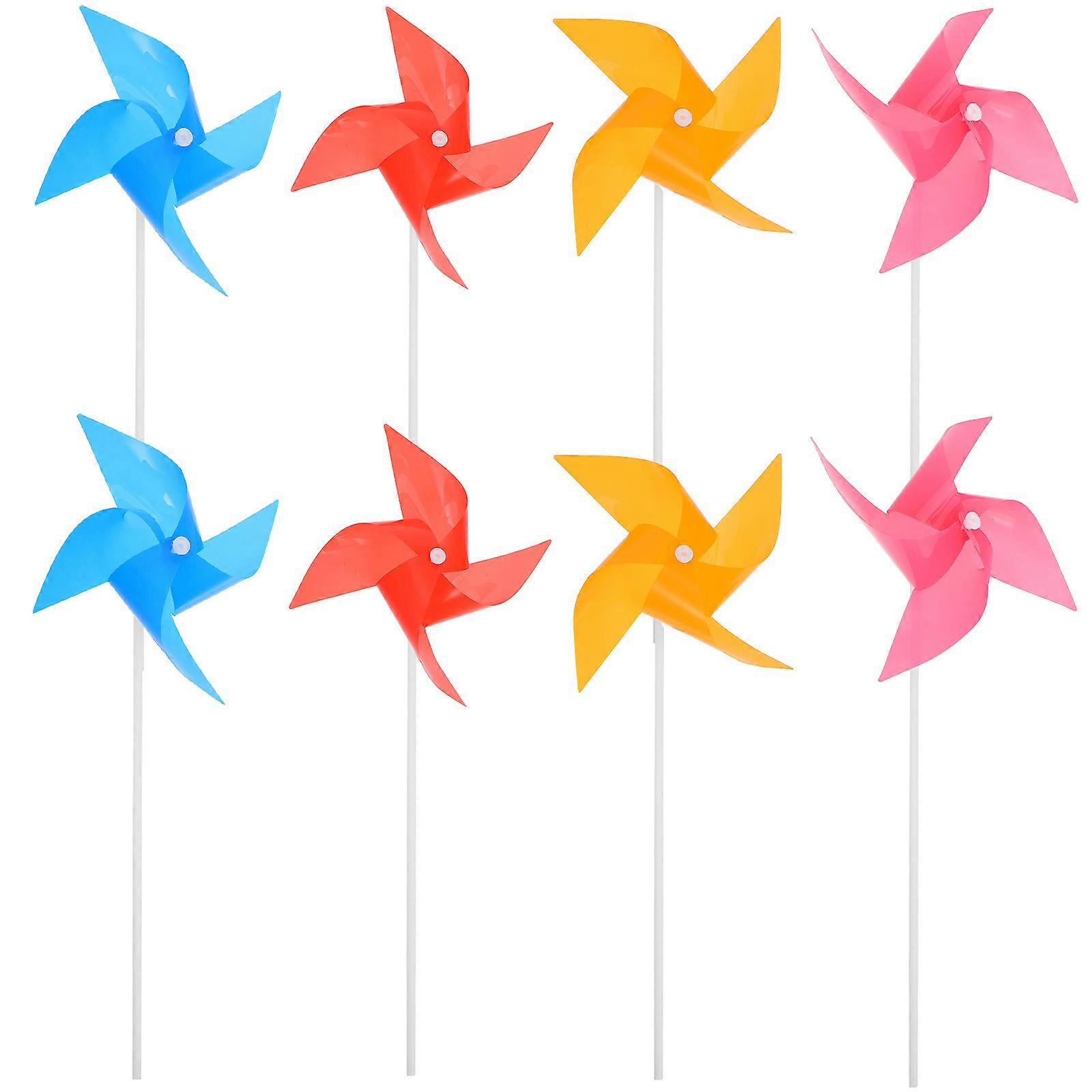 Colorful Windmills for Kids Outdoor Fun Simple Design Random Color 19cm Diagonal 100Pcs
