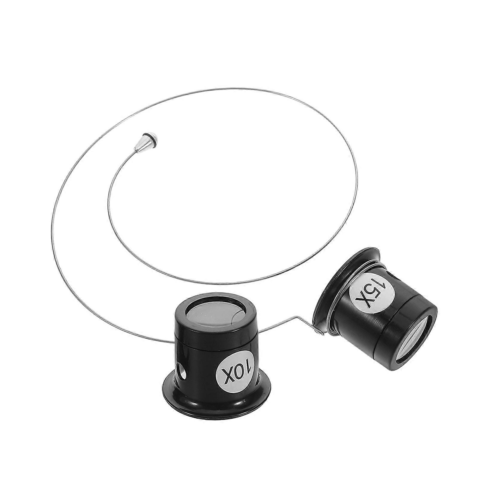 Jewelry Loop Magnifying Glass Set Multi-Functional Watch Repair Tool High Magnification Adjustable Focus For Jewelry Inspection 3Pcs