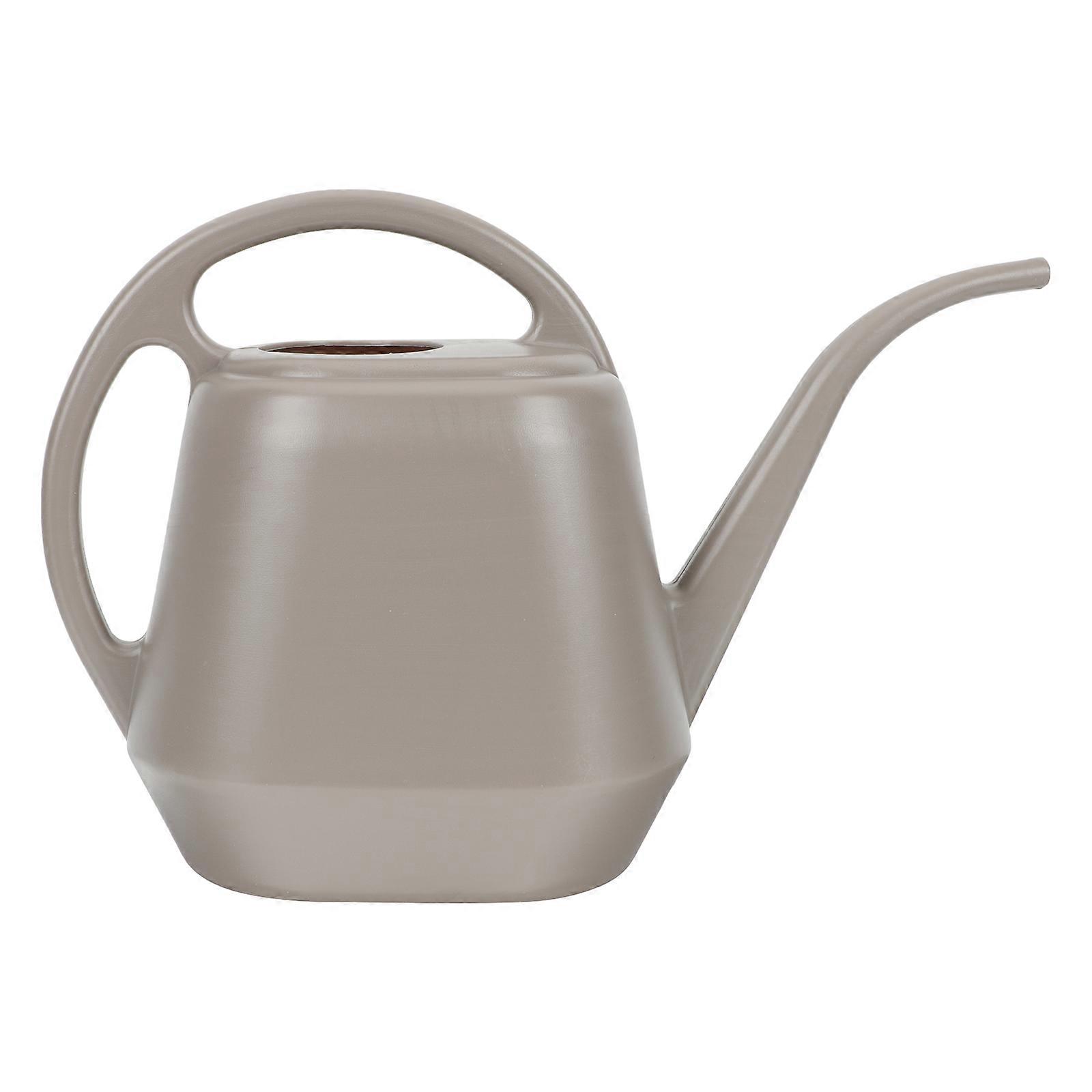 Flower Watering Pot Long Spout Watering Cans Gardeners Tool 4L Capacity Coffee 1Pcs