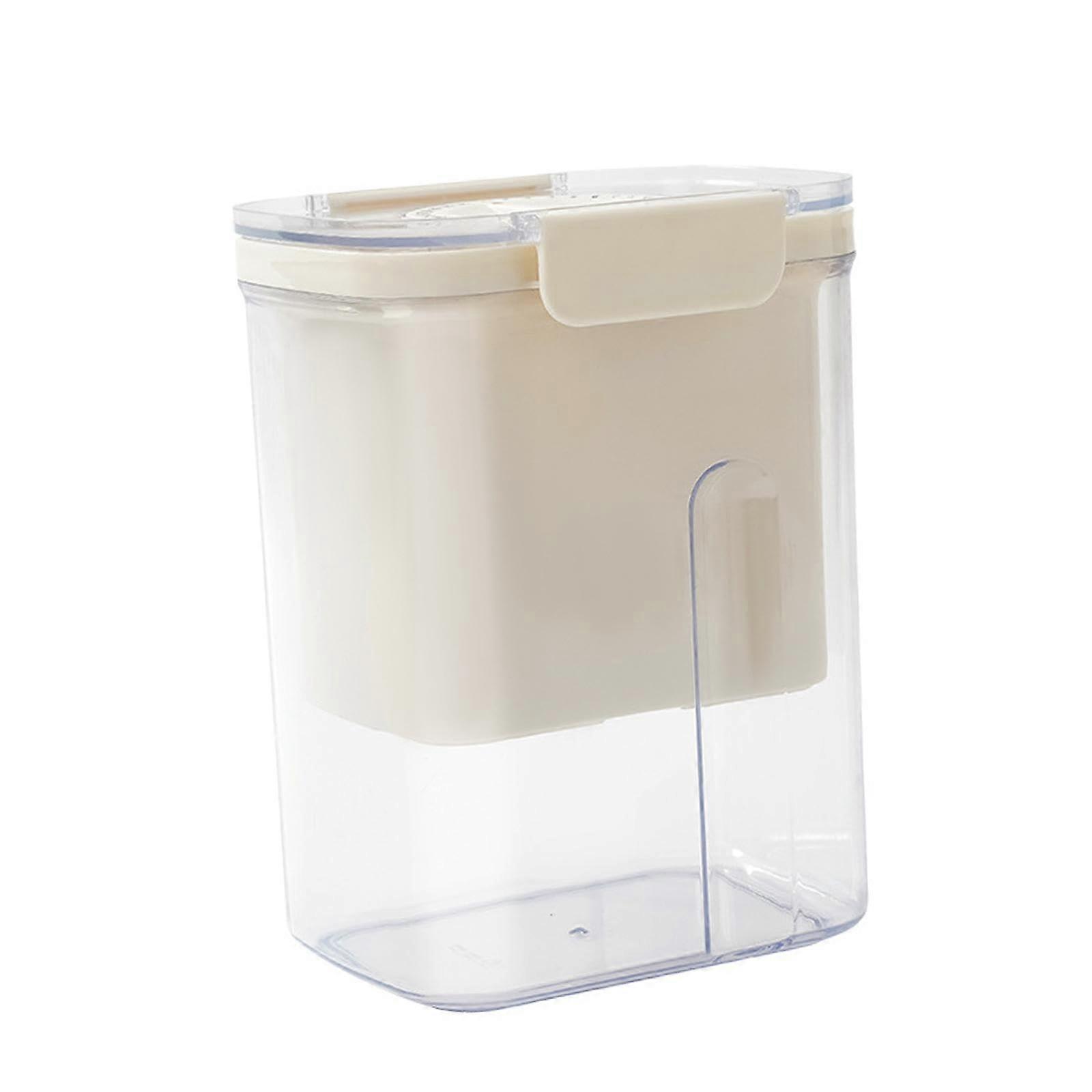 Yogurt Strainer Maker 1100ml Fine Mesh Food Strainer with Lid for Nut Milk, Fruit Juice, and Whey Separation