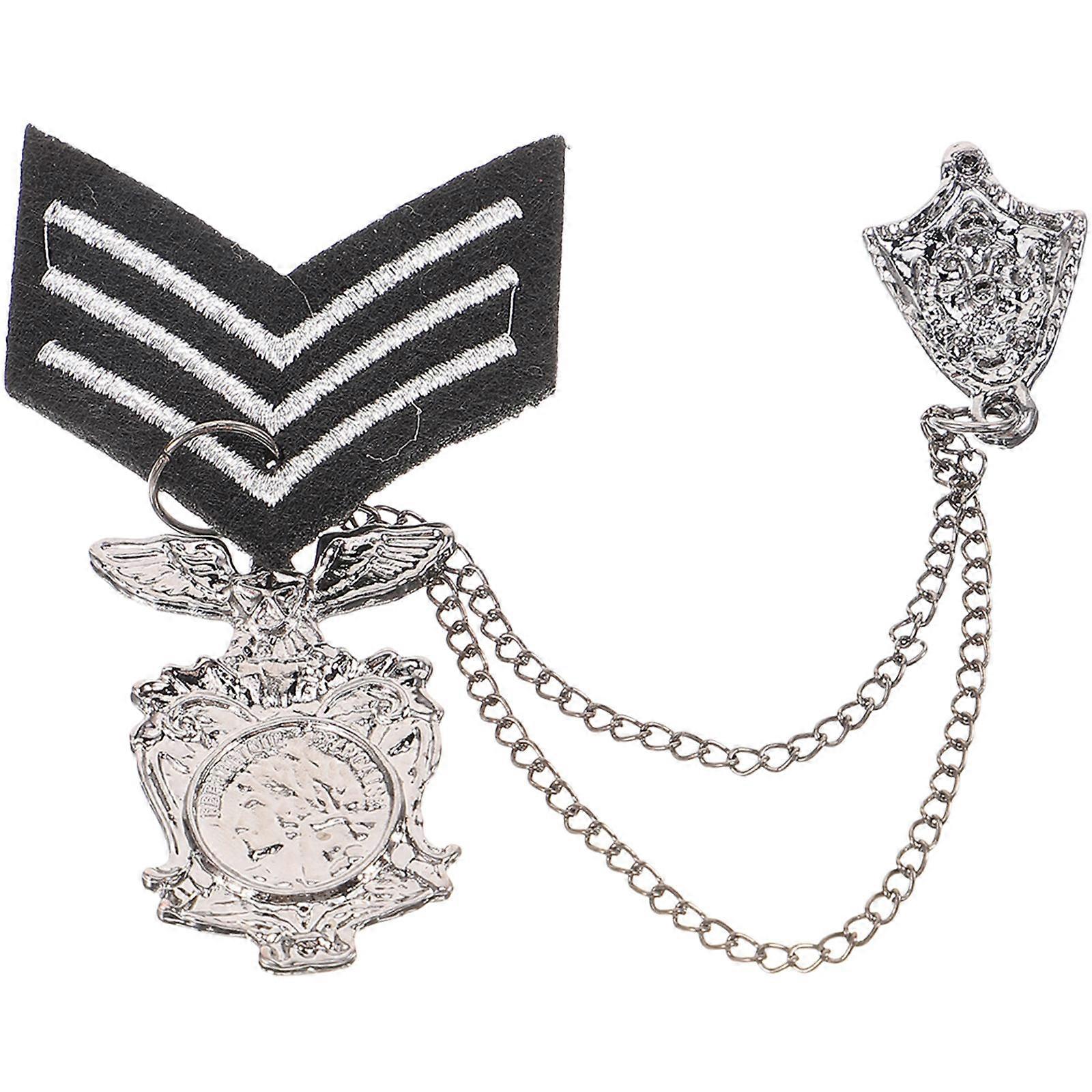 Lapel Pin For Men Suits Multi Color 8.6x6.6cm Fashion Accessory 1Pack