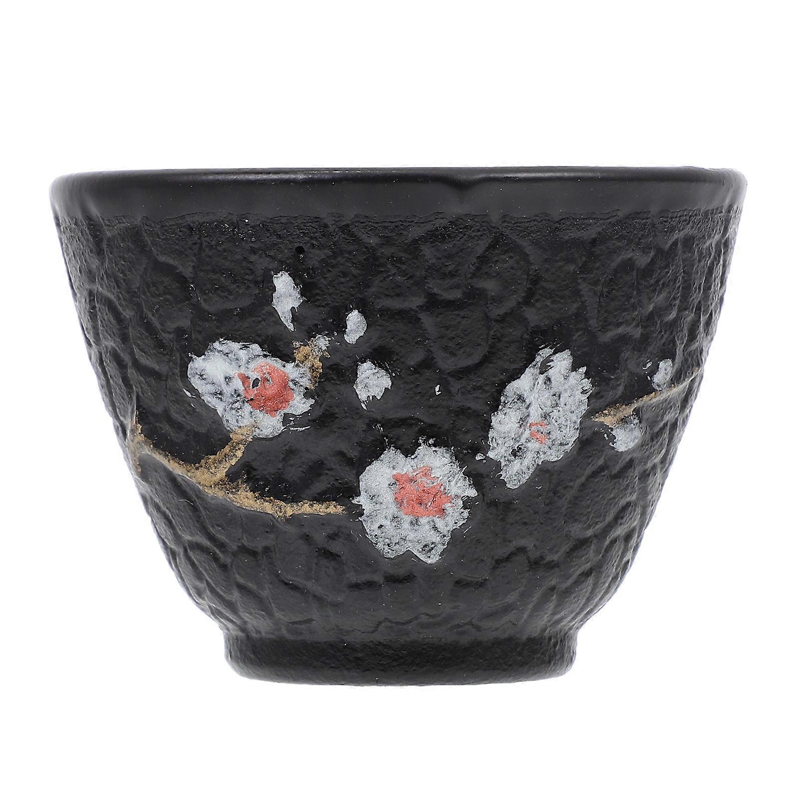 Gongfu Tea Ceremony Accessories Metal Tea Cup Retro Kung Fu Tea Family Dishwasher Safe Square Shape 6.5X6.5X5CM 1Pack