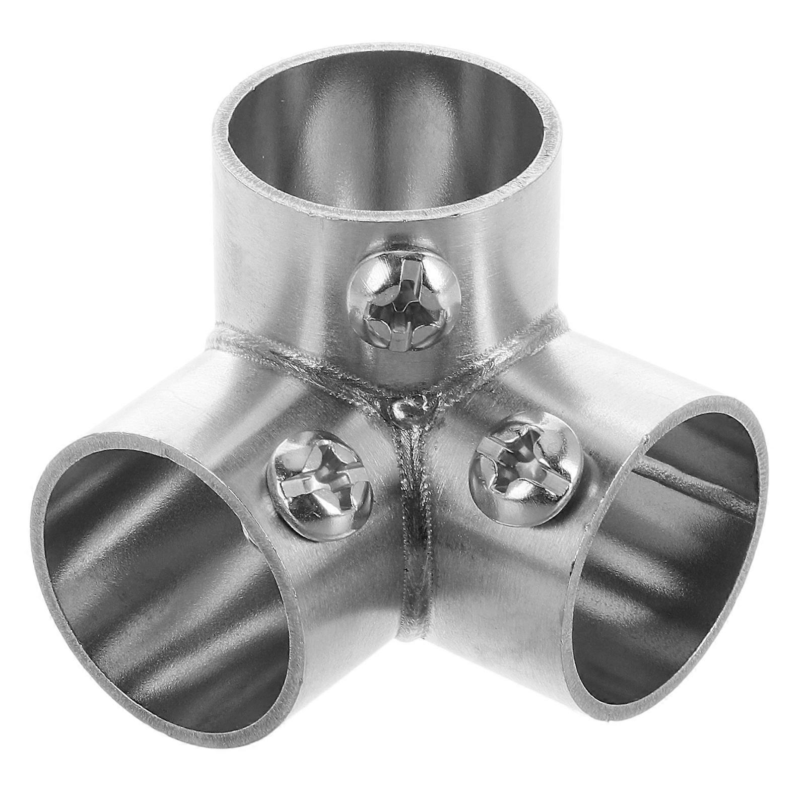 Stainless Steel External Fixed Pipe Connectors for Boat Railings, Industrial Use, and Secure Construction Applications