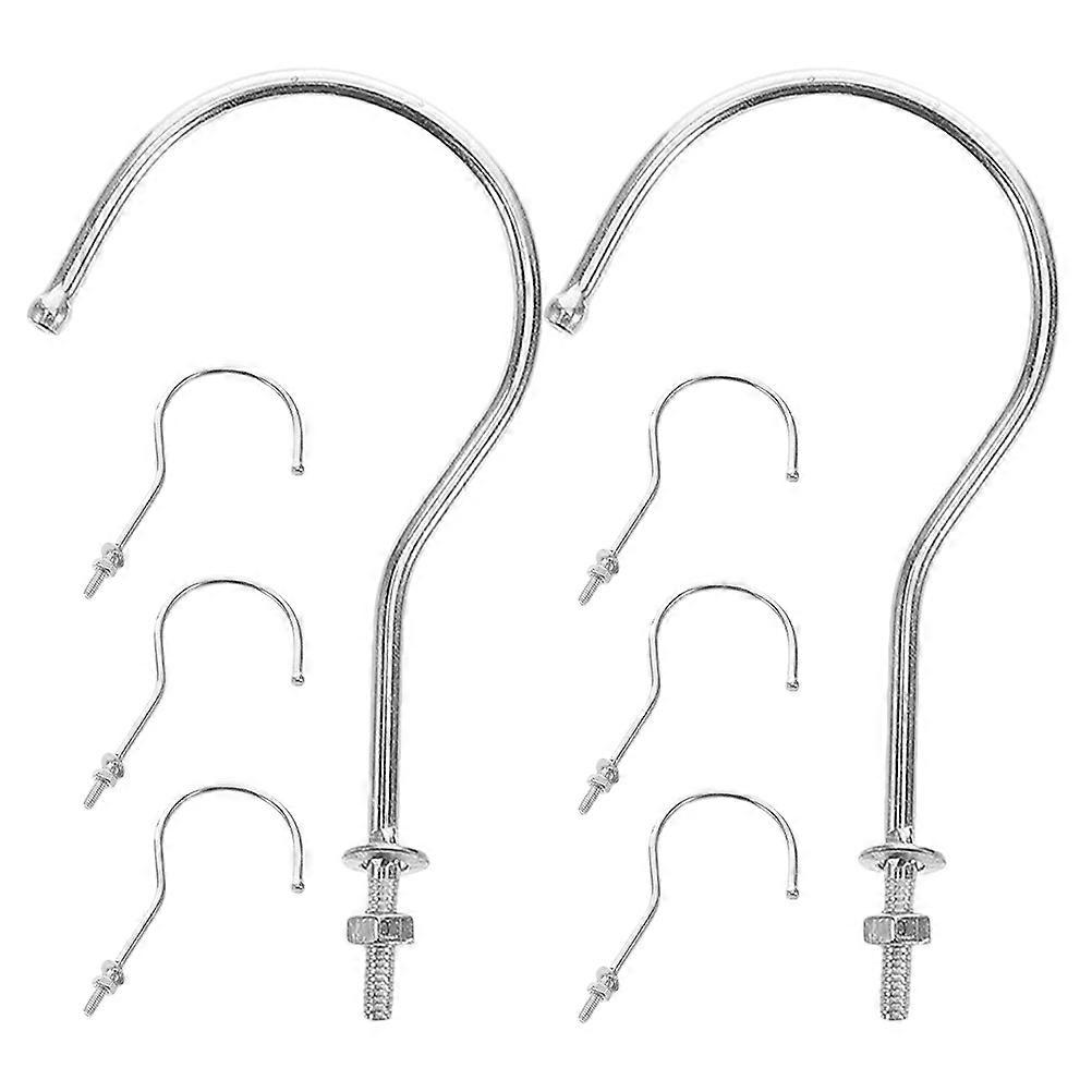 8pcs Metal Mannequin Hooks for Clothing Display – Sturdy Iron Wardrobe Organizer for Half Body Busts, Versatile Hanging Solution for Home & Retail Use