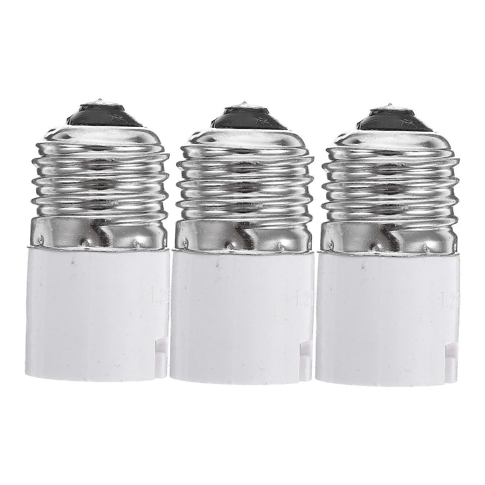 Light Bulb Socket Adapter E27 to Conversion Home Use Material 3Pcs