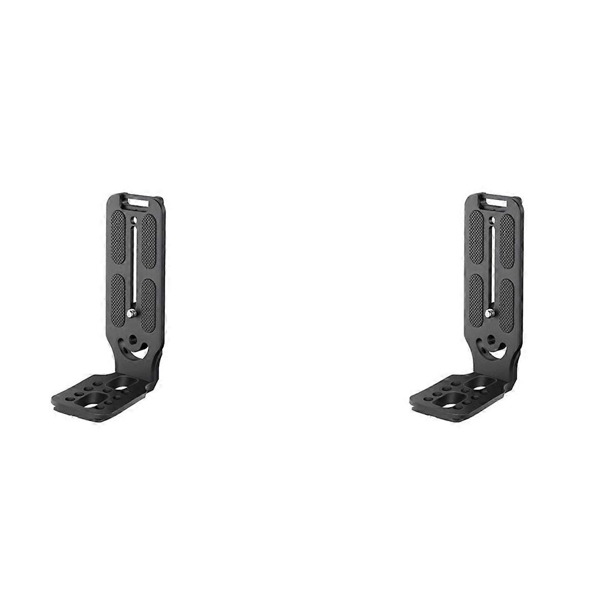 2X DSLR Camera L Bracket Vertical Horizontal Switching Tripod Quick Release Plate for Stabilizer Tri