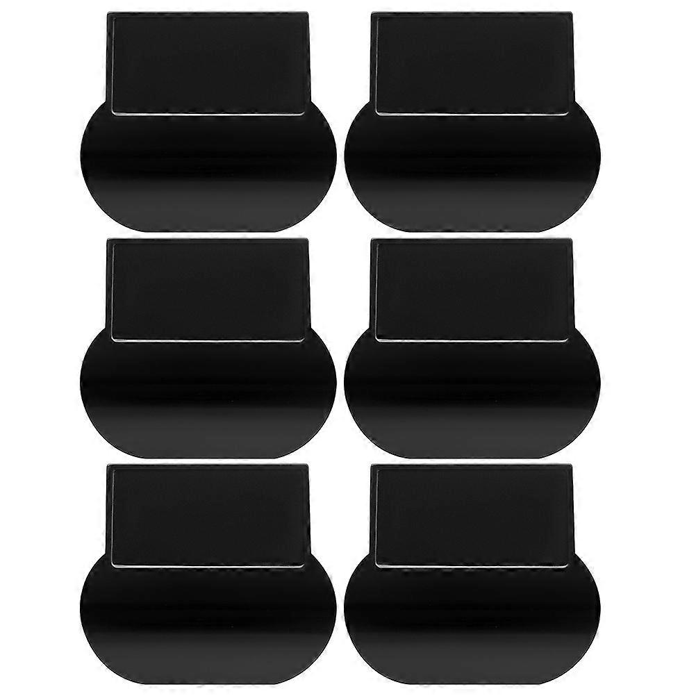 6pcs Durable Toilet Lid Lifter Handles for Bathroom Made of Strong PC Material Black Color