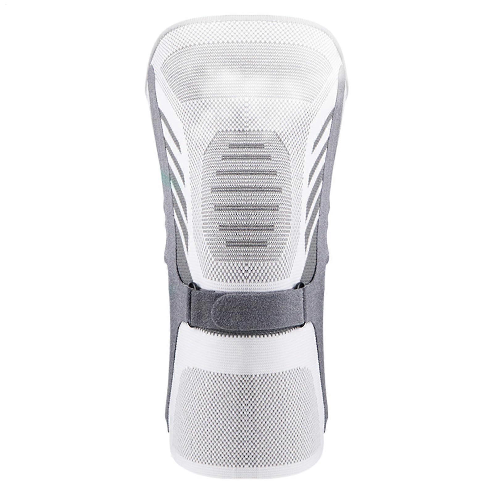 Compression sleeve for knees Soft breathable cotton Antislip knee pad support for hiking, volleyball, basketball, light gray XL