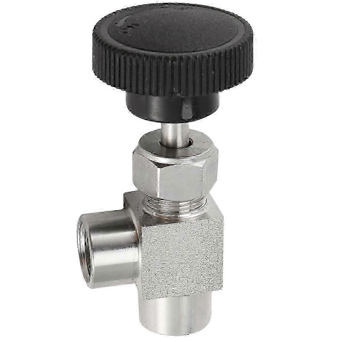 Regulowany zawór iglicowy 1/4 cala kątowy gwint wewnętrzny BSP SS304 do wody Olej gazowy