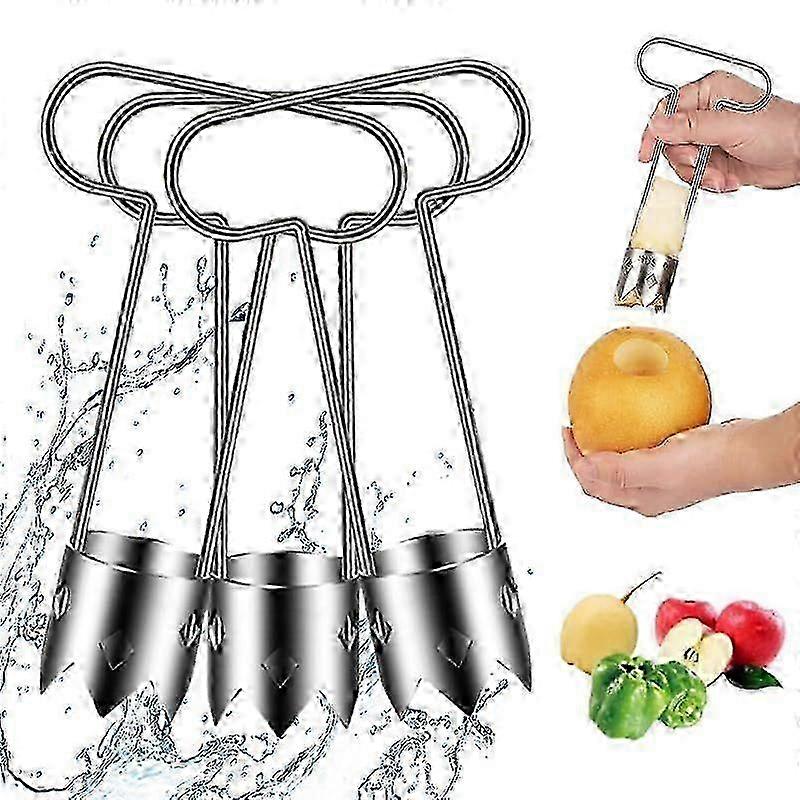 2025 Upgrade 304 Stainless Steel Core Remover, T-Type Fruit & Vegetable Corer, Universal Kitchen Gadget for Suitable for Various Vegetables