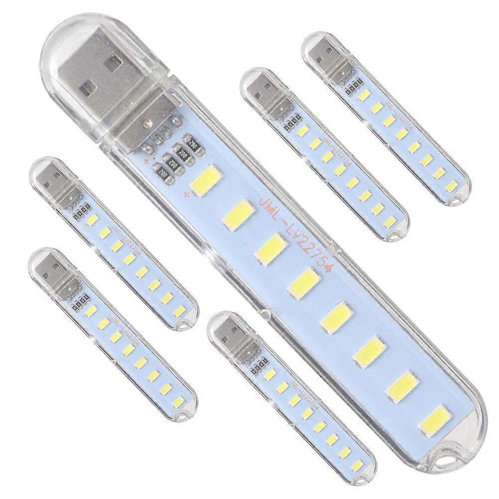 Usb Powered Lights Led Lamp For Bedroom Compact Size Bedside Lighting 6Pcs