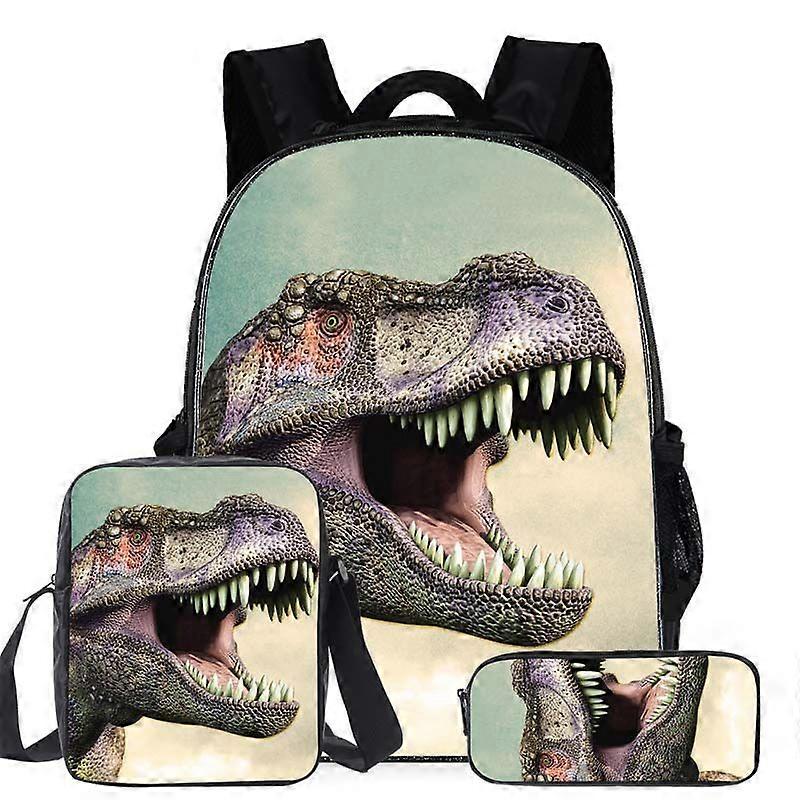Student backpack three piece set cartoon backpack