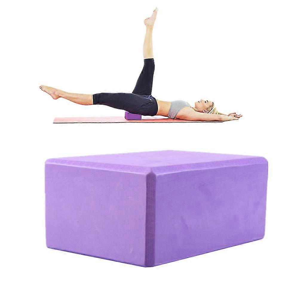 Yoga Blocks Yoga Block Yoga Block Foam Yoga Starter Kit Yoga Block Set Support Deepen for Yoga Foam Blocks Yoga Blocks Pilates Head Block Purple 1pc