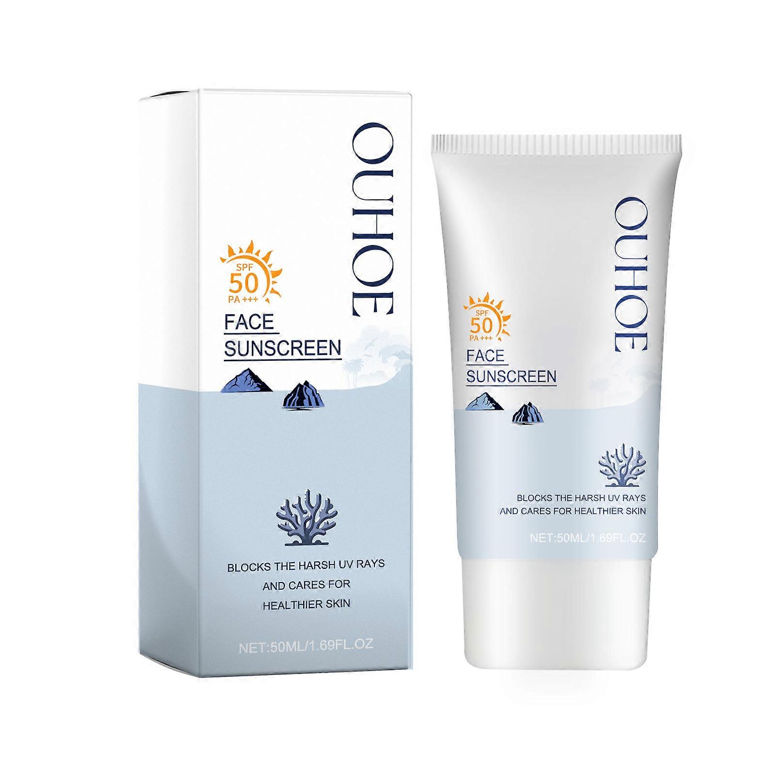 Lightweight Face Sunscreen Cream Long Lasting Sweatproof Sun Block Cream for Training