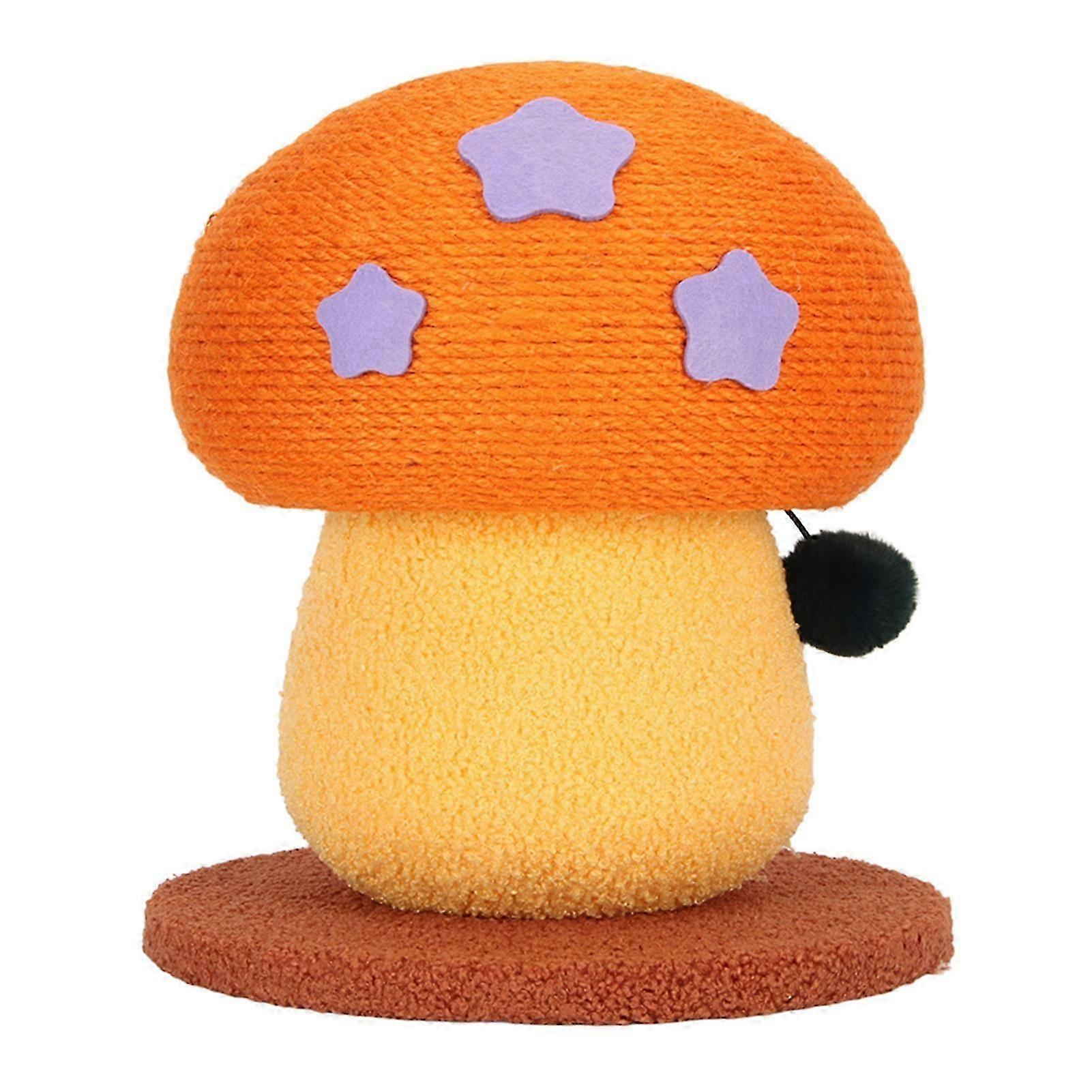 Mushroom Shape Tall Indoor Scratching Post for Cats with Scratch Resistant Sisal