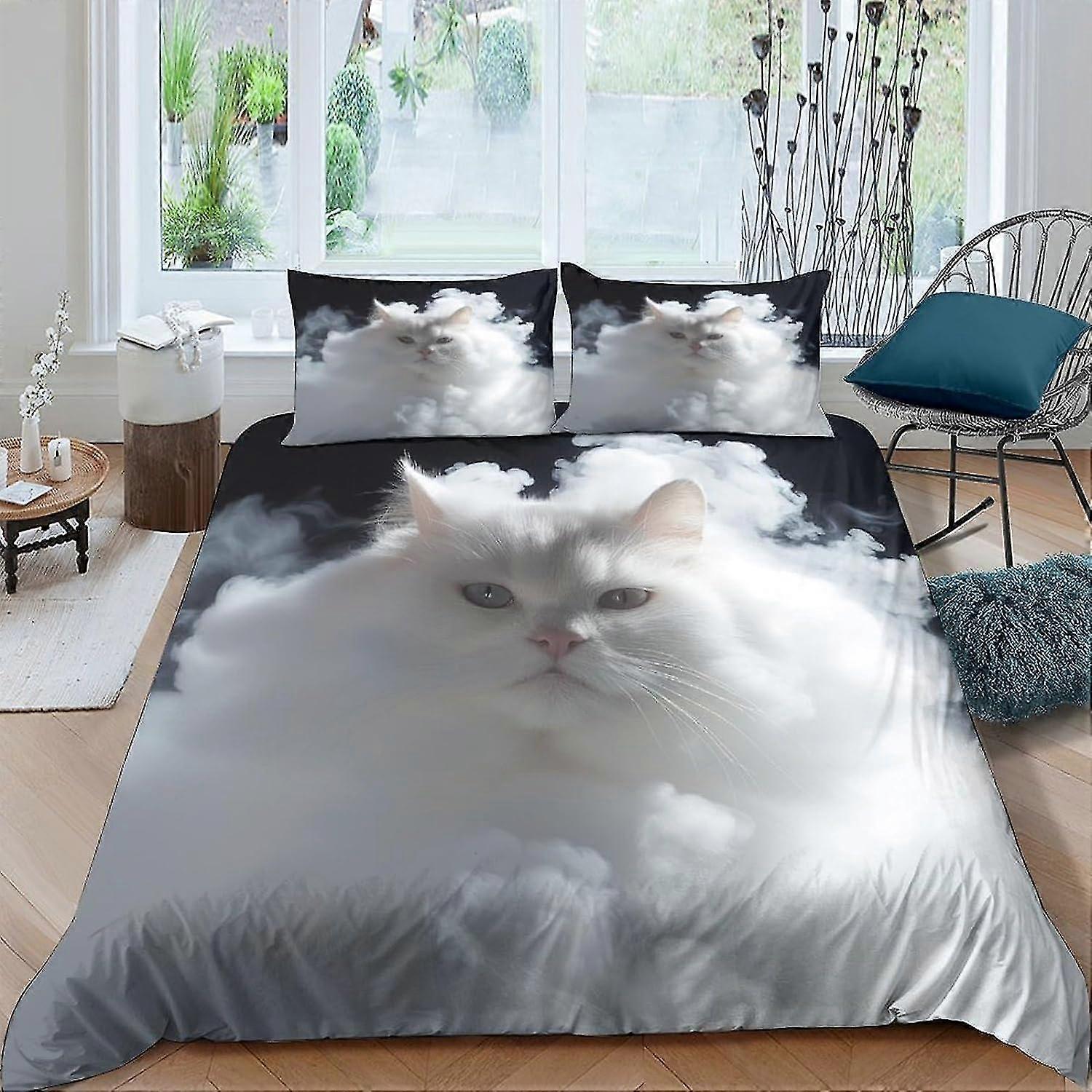 Copripiumino con simpatici animali per adolescenti e adulti Copripiumino  in morbida microfibra con cerniera e federe