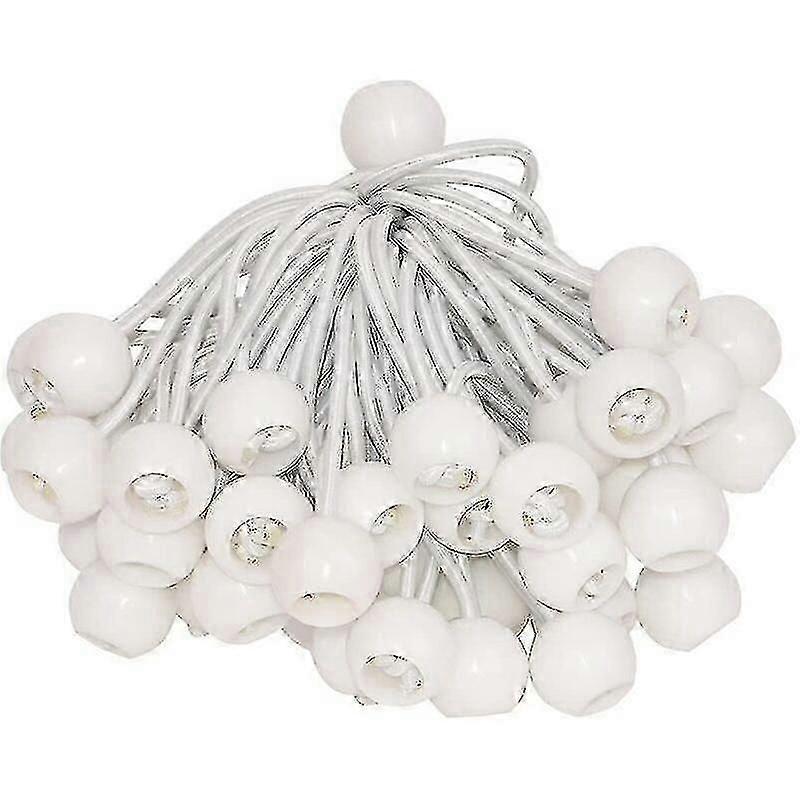 50-Piece Elastic Ball Bungee Cord Set for Tarps and Camping