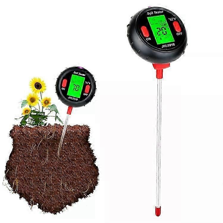 مقياس درجة الحموضة في التربة - اختبار الرطوبة ودرجة الحموضة الرقمية للبستنة | RZ104