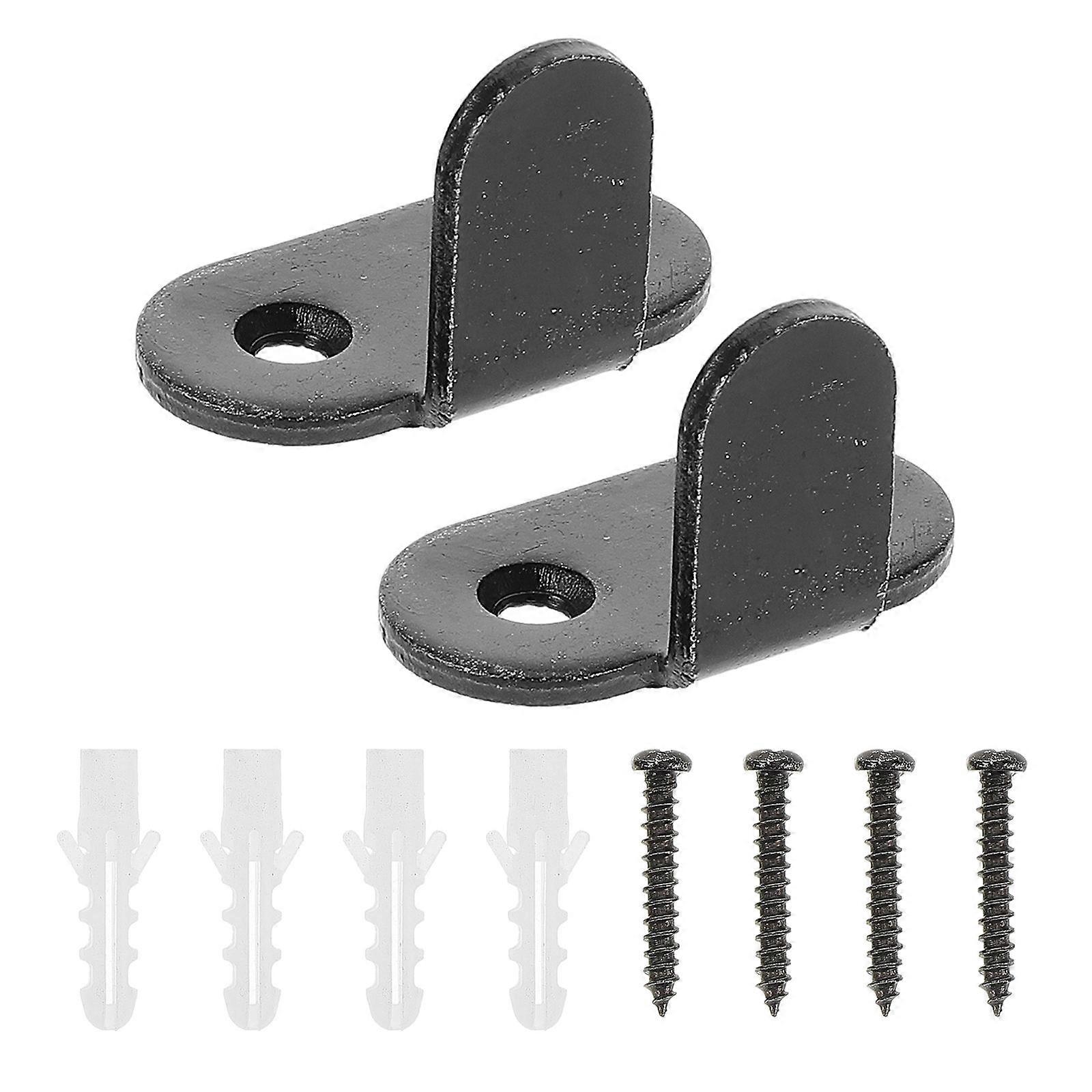 2 Sets Sliding Closet Door Guides Barn Door Floor Hardwares Door Stopper
