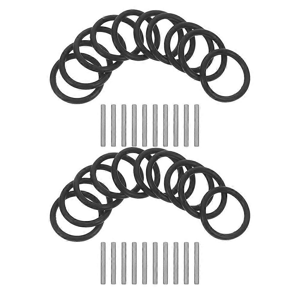 Rubber Washers Replacement and Pin Maintenance Versatile Application Steel 20Sets