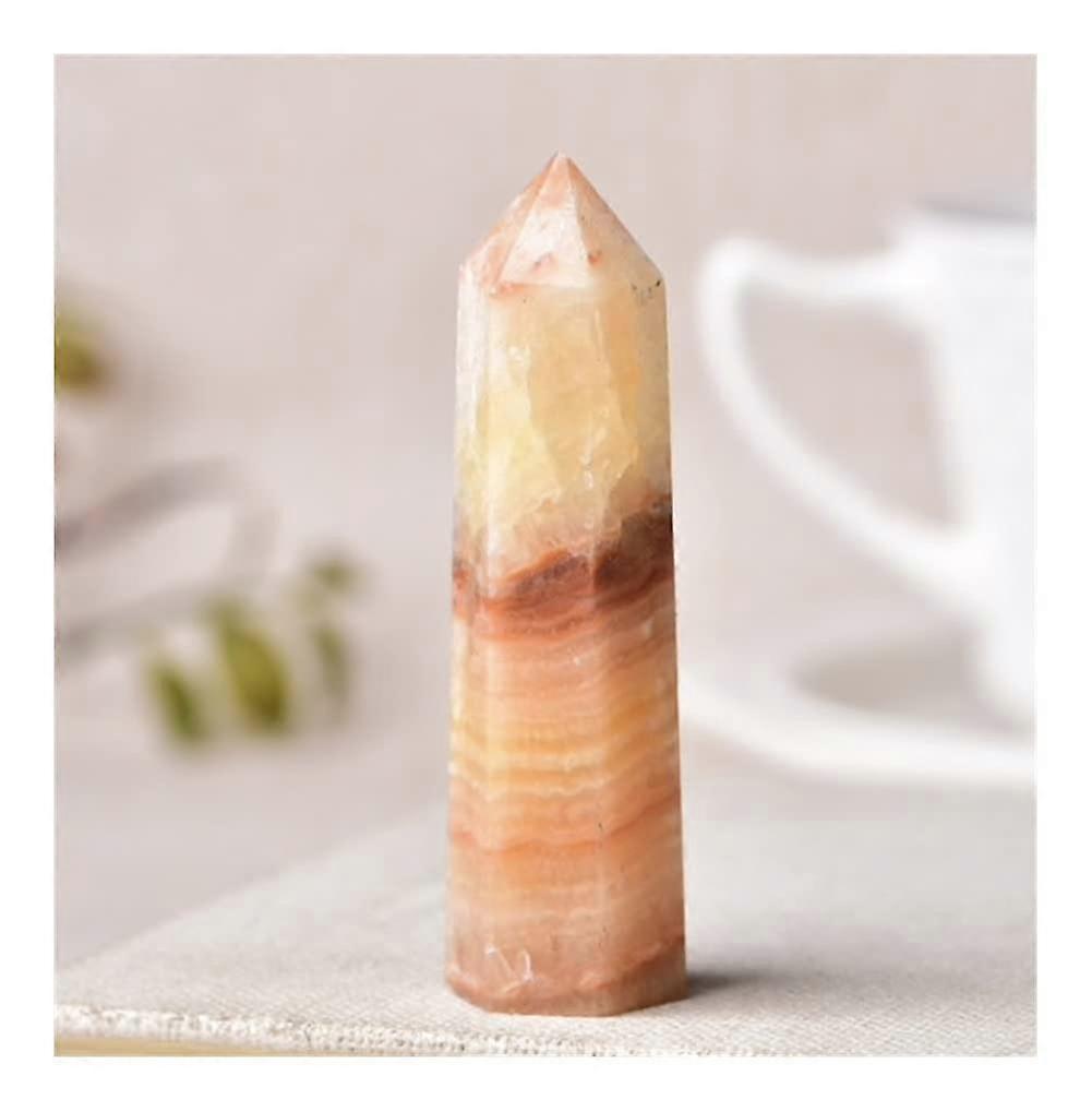 Balance Natural Crystal Stone Healing Stone Crystal Point Generator Tower Lucky Stone Crystal (Color: Pork Stone, Size: 7080mm)