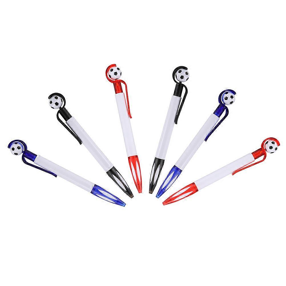 Multicolor Ballpoint Pen School Use Blue 6Pcs Decorative