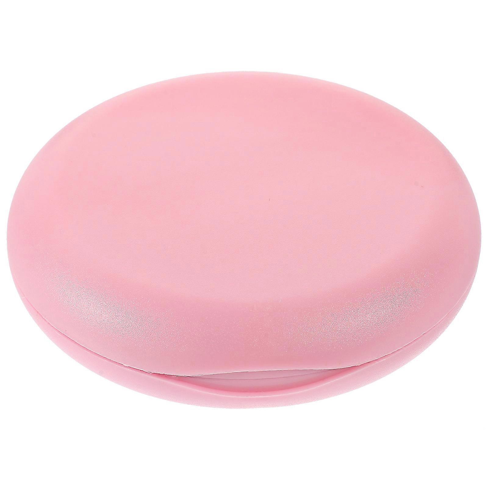 Oral Retainer Box Multi Function Denture Case Square Shape Classic Style 3.3x3.3in Portable Carry 1Set