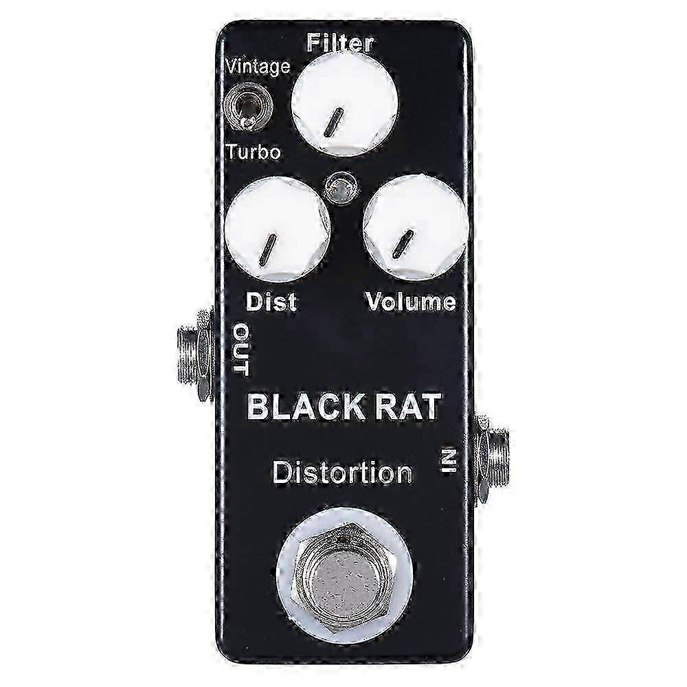 Black RAT Distortion Mini Guitar Effect Pedal DS