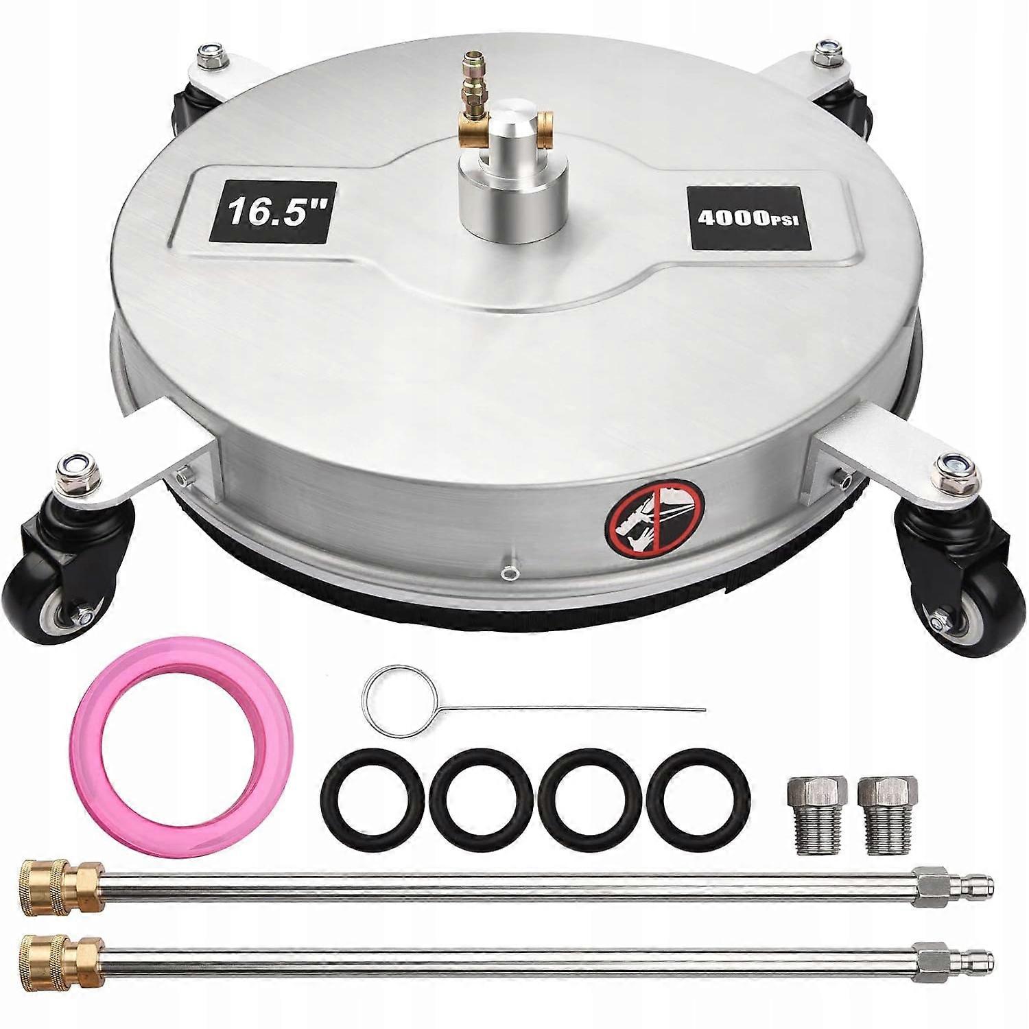 Rosfix 专业 T-Racer 脚踝刷 16.5 英寸 |40 厘米 275 巴 |不锈钢，带 1/4 英寸快速释放装置