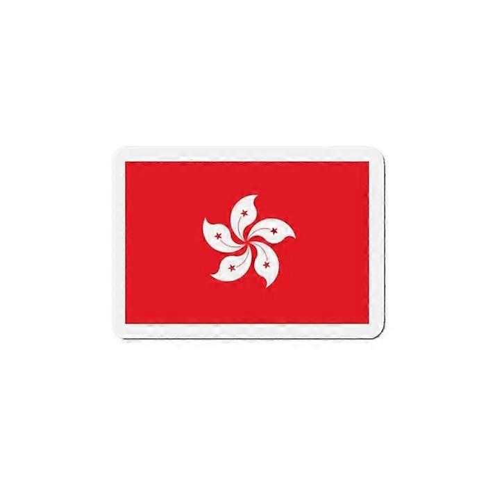 Hong Kong Flag Magnet - Multicolor - 8 cm - 50 pieces - Synthetic resin - Unisex